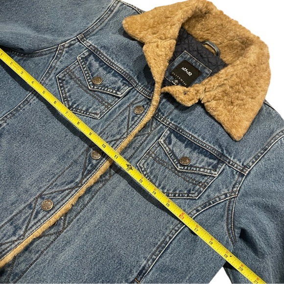 Vintage faux for trimmed denim jacket - Picture 3 of 5